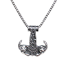Men's Celtic Compass Wolf Goat Dragon Eagle Stainless Steel Pendant Necklaces