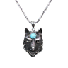 Men's Celtic Compass Wolf Goat Dragon Eagle Stainless Steel Pendant Necklaces