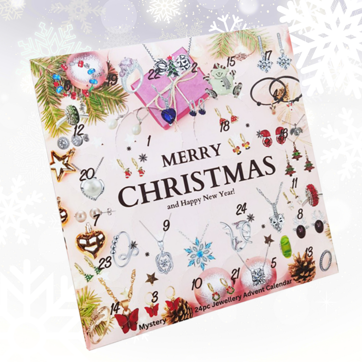 ๐ Create Magical Moments: 24-Window Empty Advent Calendar Box with Mold Set ๐
