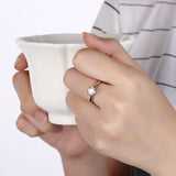 Silver Plated Solitaire Cubic Zirconia Ring