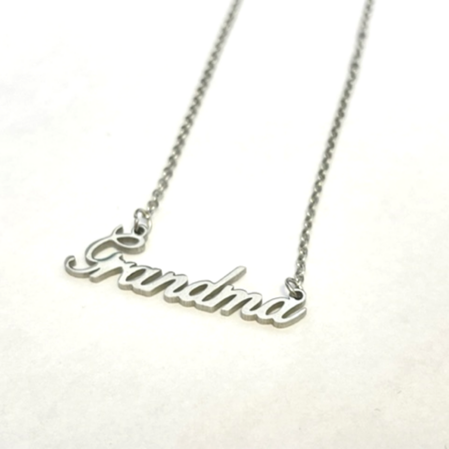 Stainless Steel Grandma Pendant Necklace