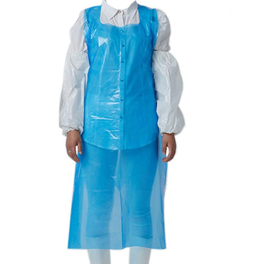 Sleeveless PE Protection Apron Disposable Bulk Buy 100/200pc for Salons Beauty & Food Service