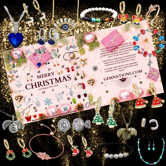 24 Days Mystery Christmas Jewellery Advent Calendar 2024 – A Magical Countdown of Surprise Gifts for Women