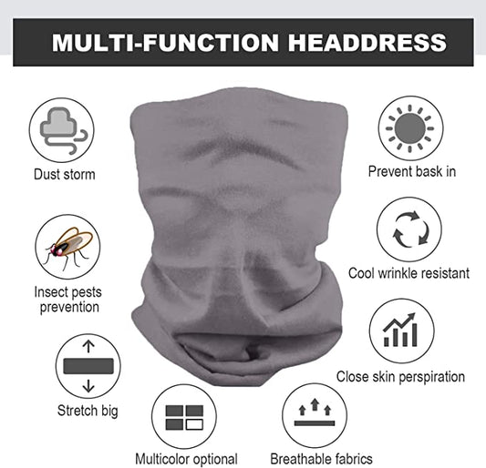 Unisex Multifunction Snood Face Covers