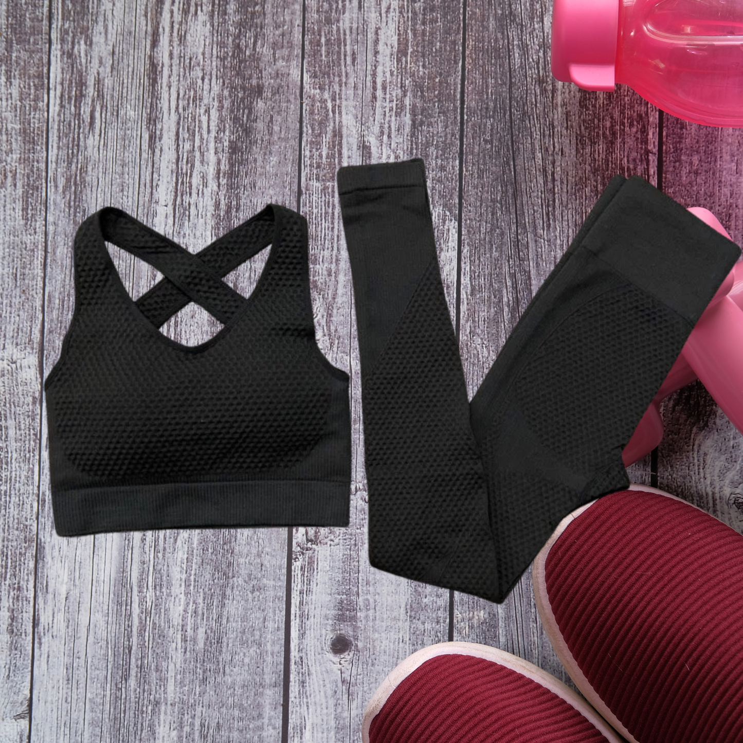 Yoga Gym Sport Women Fitness Bra Top Legging in Black Small Large Extra Large