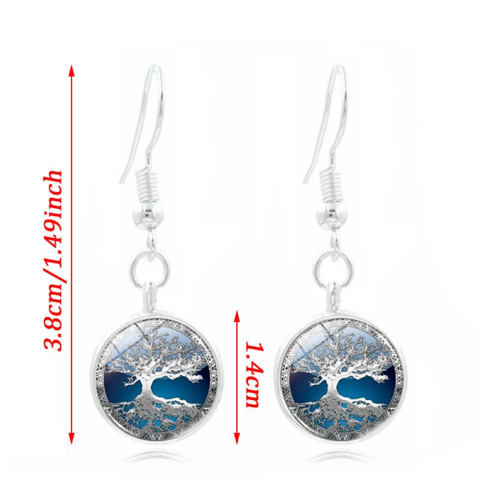 Family Tree Necklace, Earrings and Bracelet Tri-Set