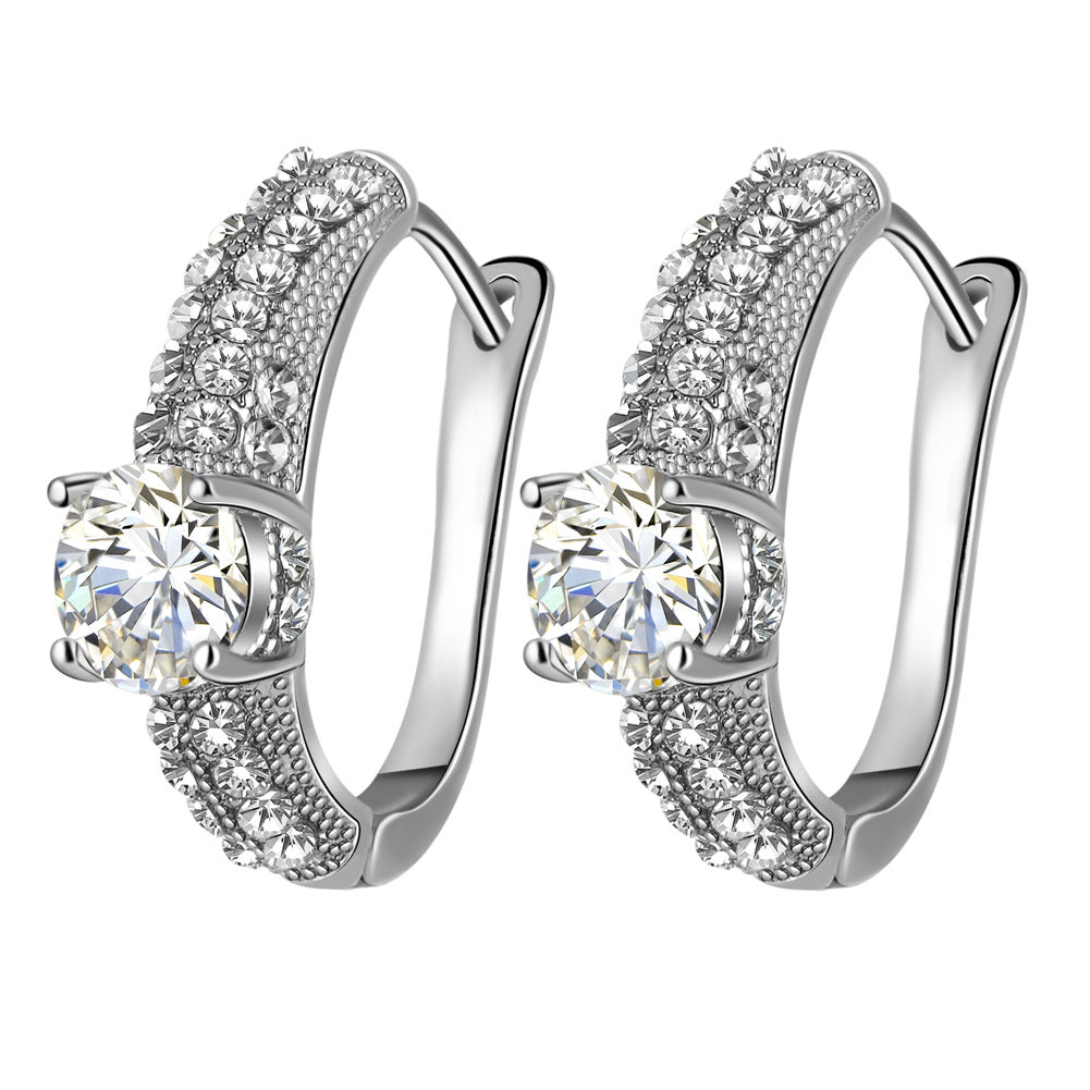 Silver Tone Plated Necklace, Ring and Earrings Tri-set