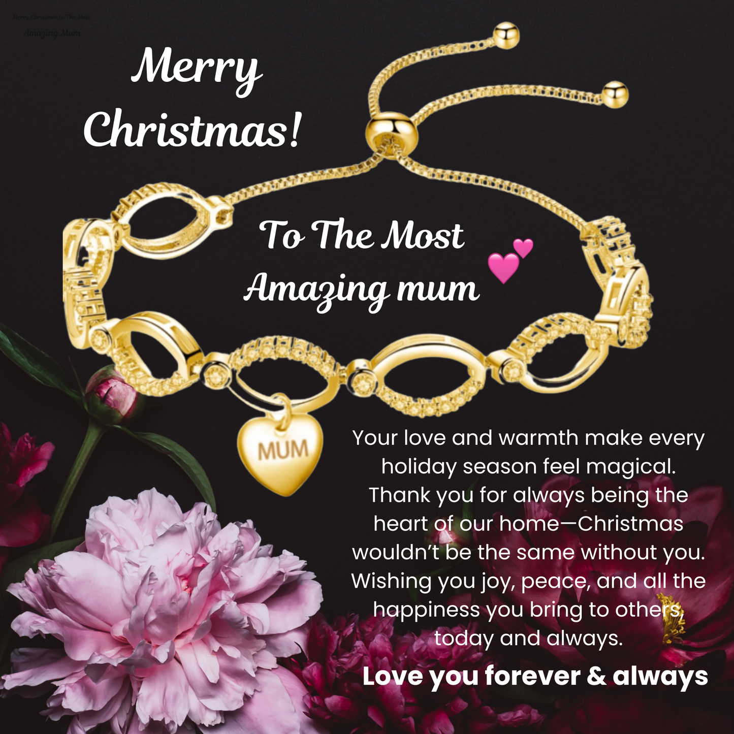 Multi-Link Infinity Mum Bracelet with Message Card