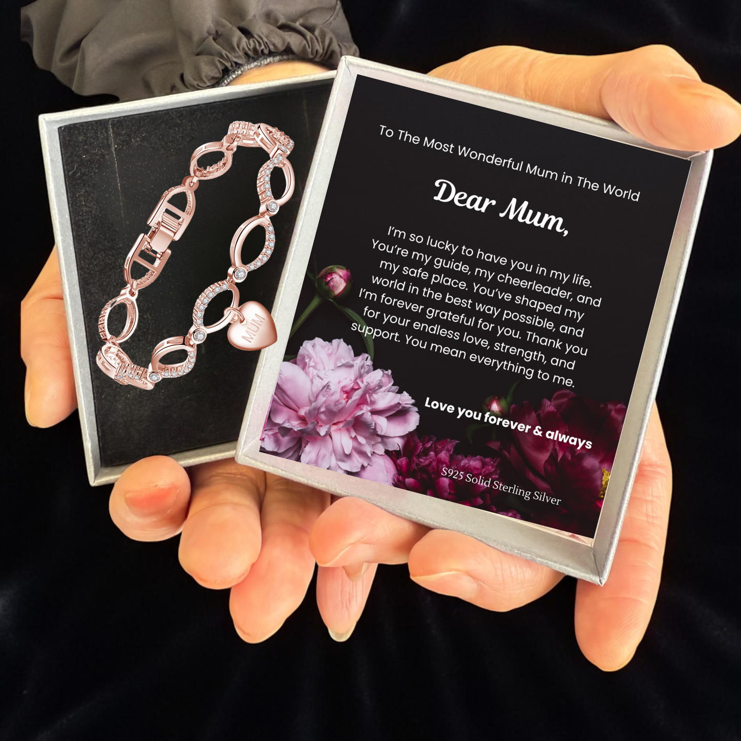 Multi-Link Infinity Mum Bracelet with Message Card