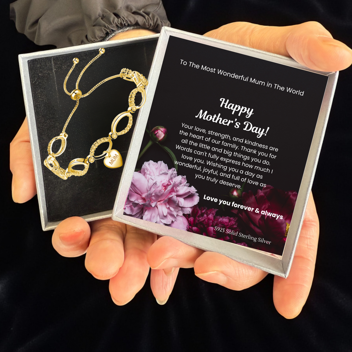 Multi-Link Infinity Mum Bracelet with Message Card