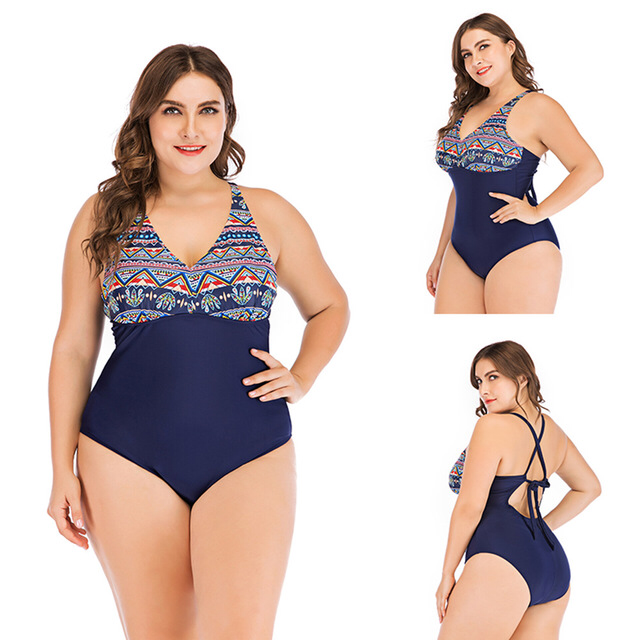 20pc Aztec Blue Swimsuit Bikini Beach Holiday Women Swimwear Size L