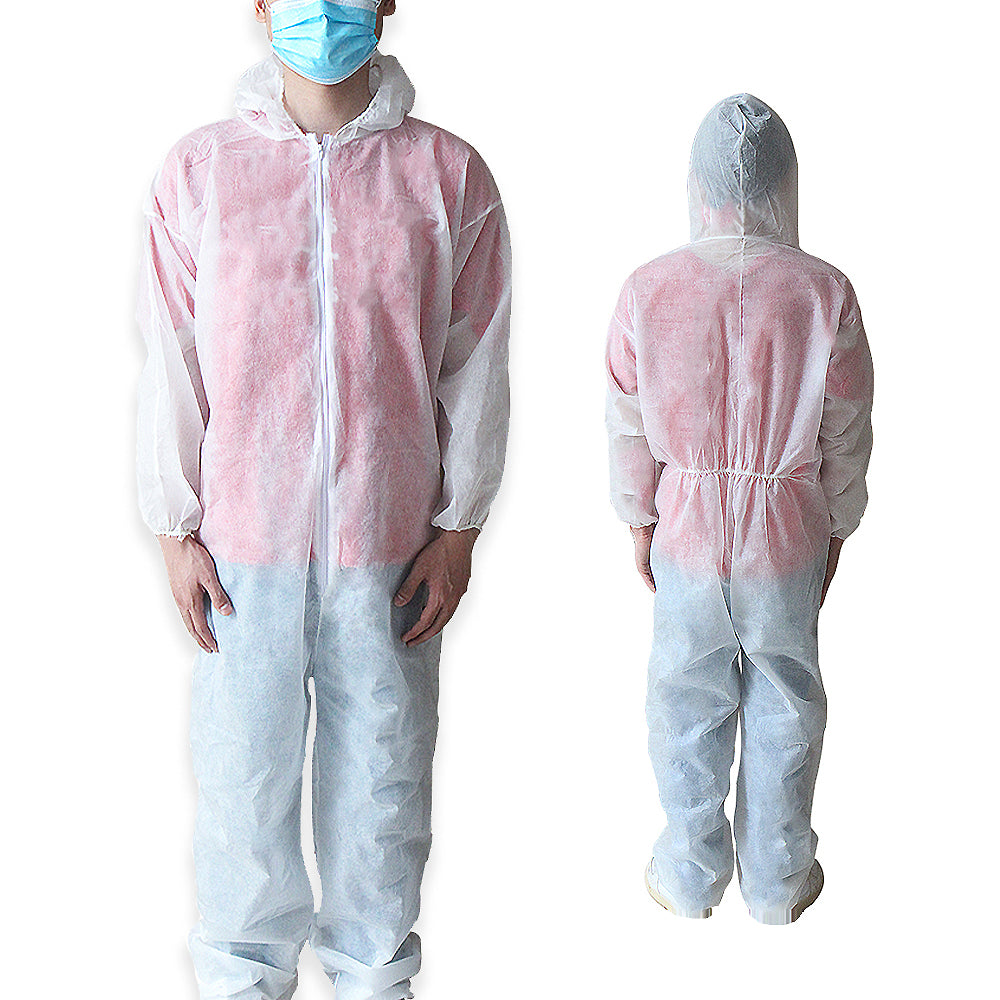 20pc Halloween DIY Outfit Hazmat Suit Full Protective Disposable Safe Overall Breathable Safety