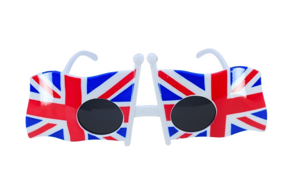 50pairs Dual Union Jack Flag Novelty Sunglasses for Platinum Jubilee Party Accessories