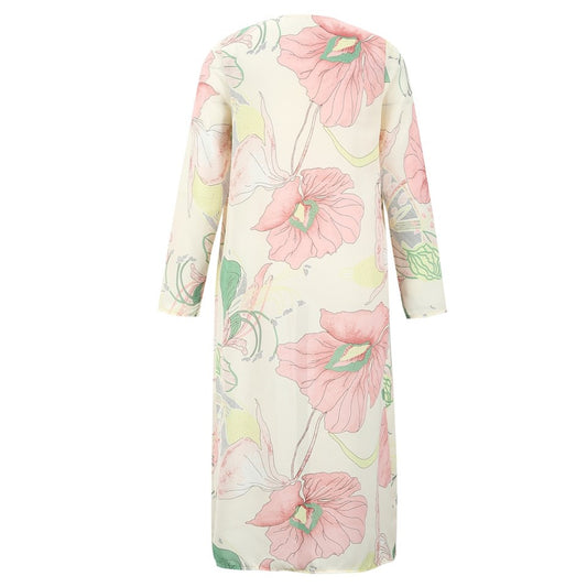 20pc_Women Floral Maxi cardigans long Cover Up Chiffon Print Loose beach kaftan