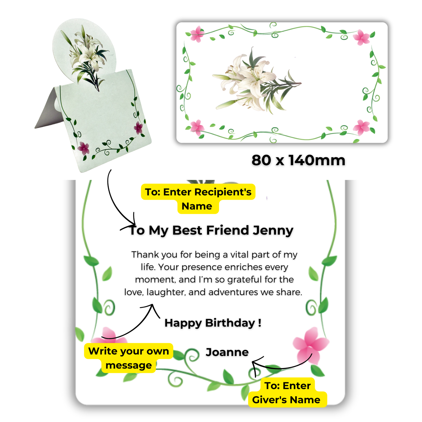 Premium Gift Packaging with Personalised Message