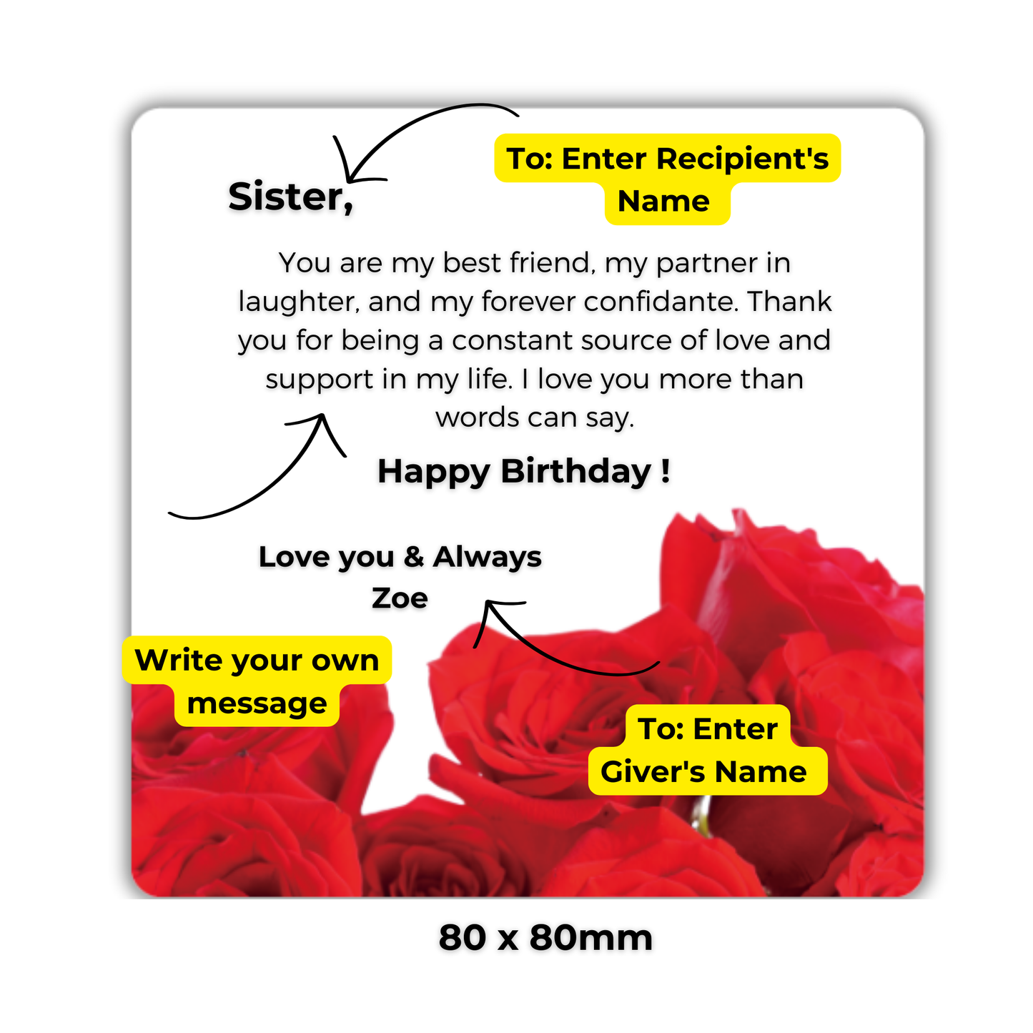 Premium Gift Packaging with Personalised Message