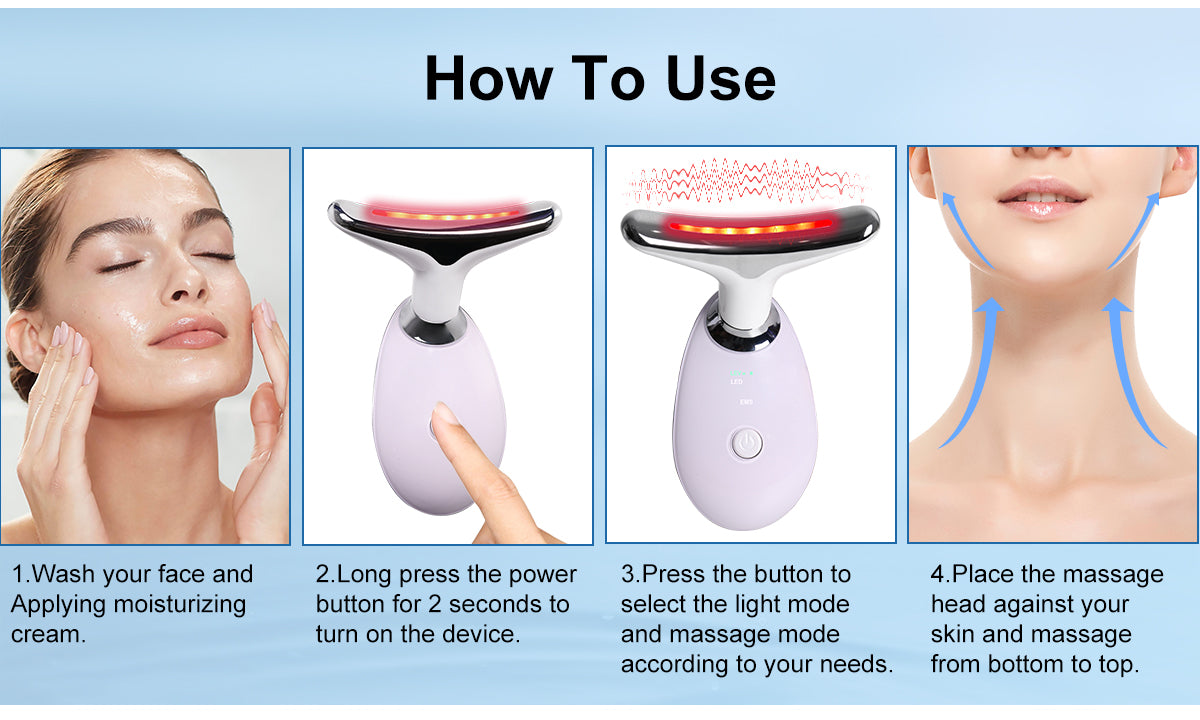 Aolemon Face & Neck Lifting Massager - At-Home Skin Tightening & Anti-Aging Device