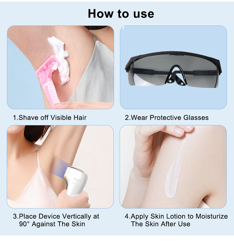 Aolemon Multi Mode IPL Laser Hair Remover - At-Home Permanent Hair Reduction