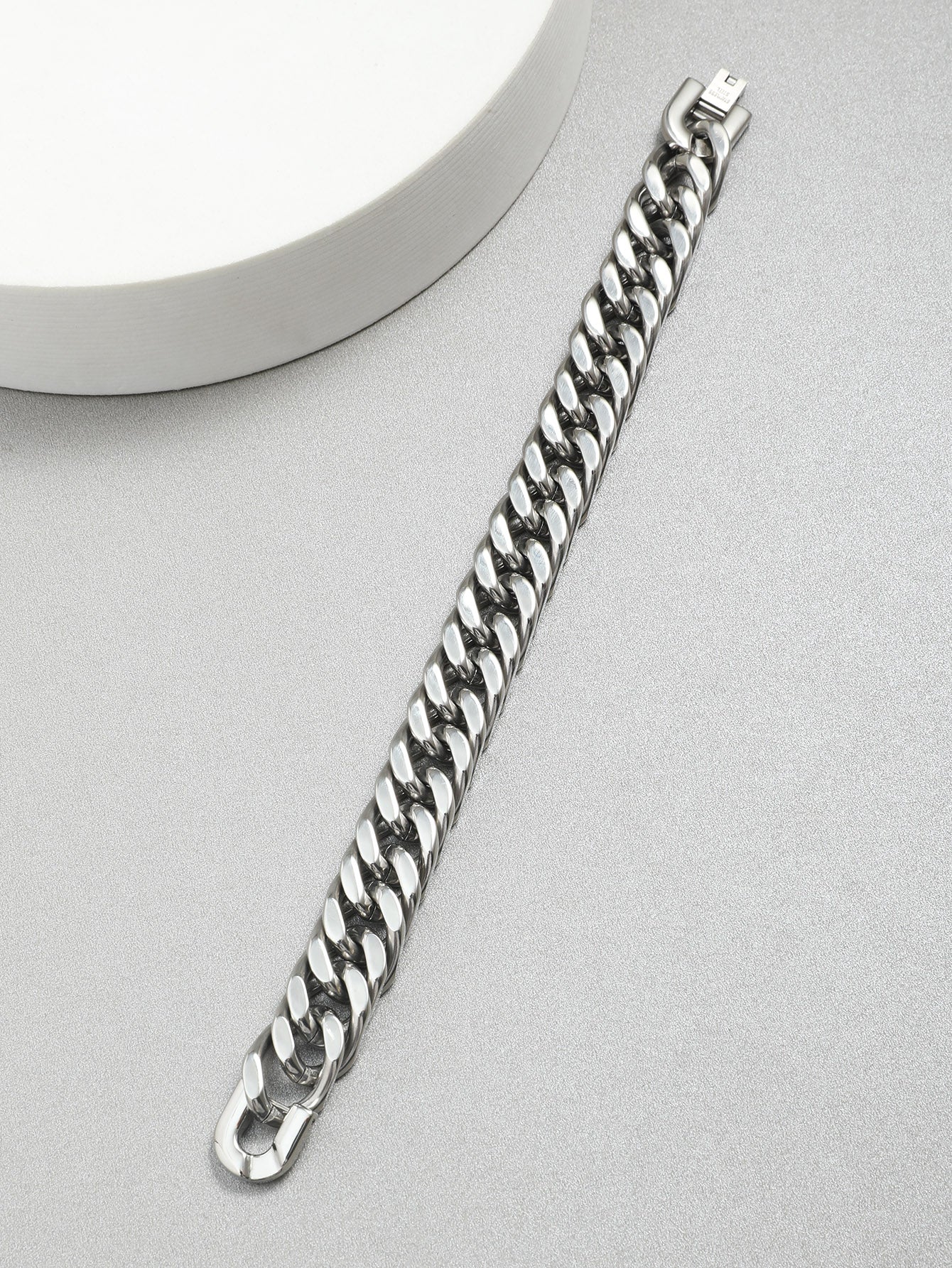 Men Stainless Steel Silver Tone Bracelet