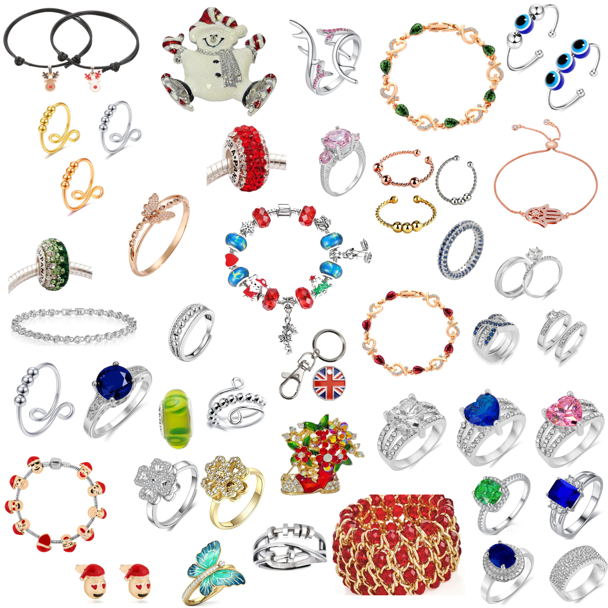 24 Days Mystery Christmas Jewellery Advent Calendar 2024 – A Magical Countdown of Surprise Gifts for Women