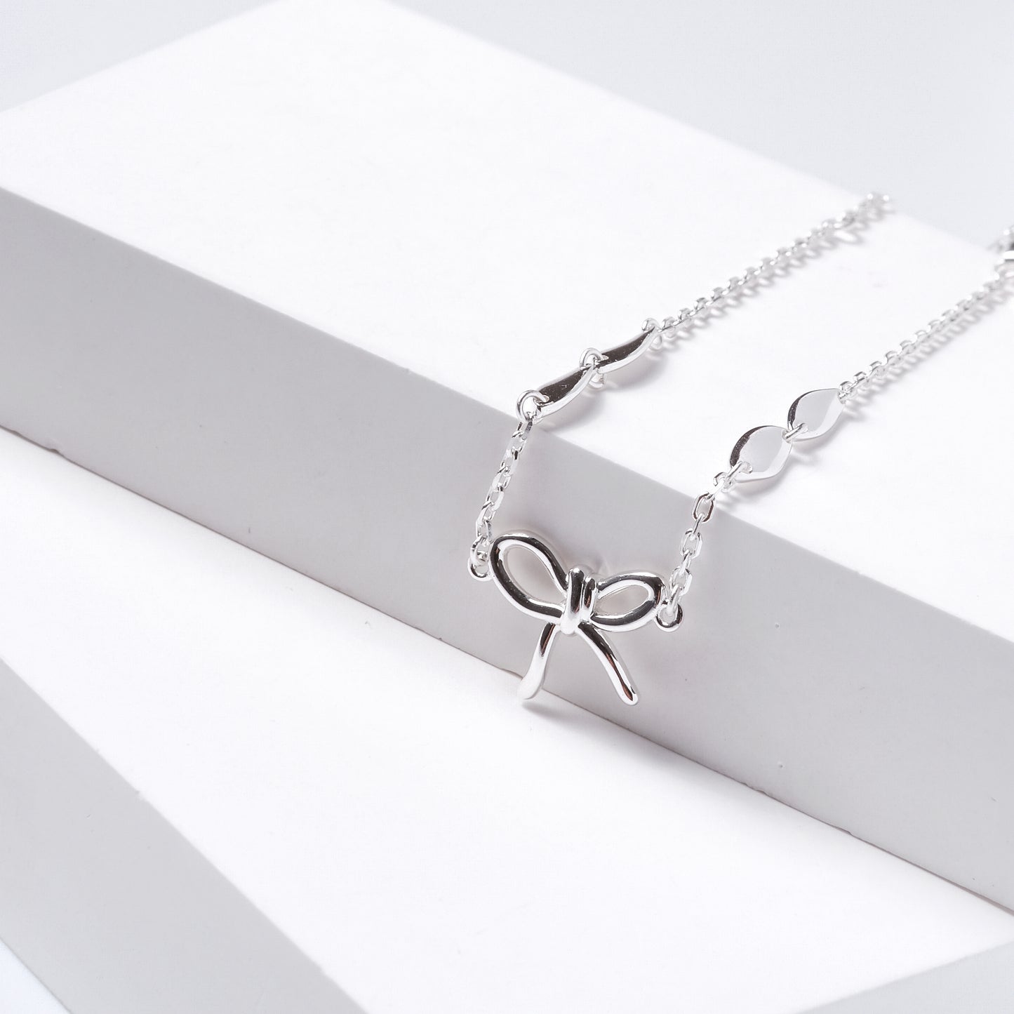Sterling Silver Ribbon Bow Bracelet Adjustable Stamped Solid S925