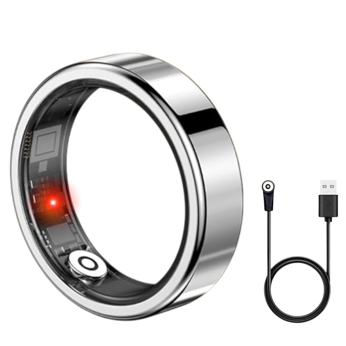 Smart Health & Fitness Ring for Women & Men – Tracks Heart Rate, SpO₂, Sleep, Steps – Compatible with Android & iOS