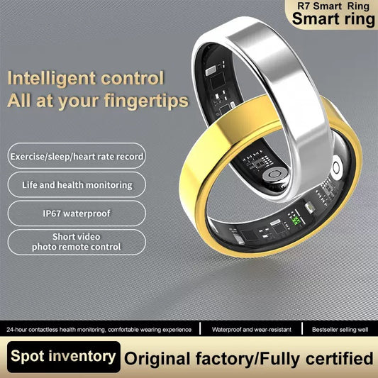 Smart Health & Fitness Ring for Women & Men – Tracks Heart Rate, SpO₂, Sleep, Steps – Compatible with Android & iOS