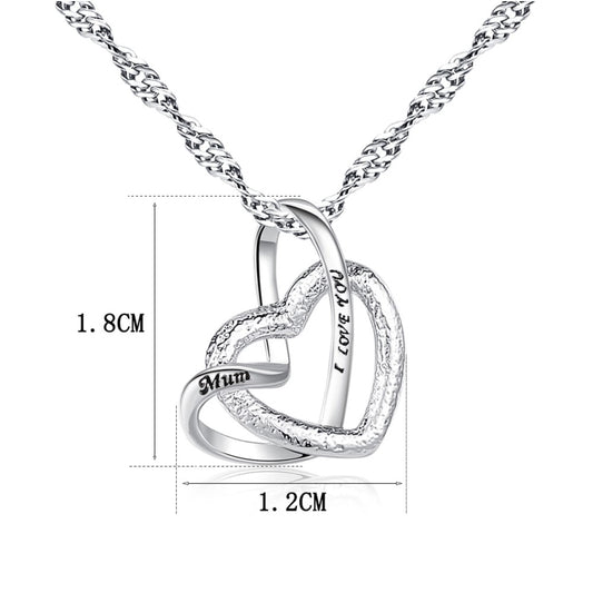 Linked Heart Pendant Design with a Sweet Message