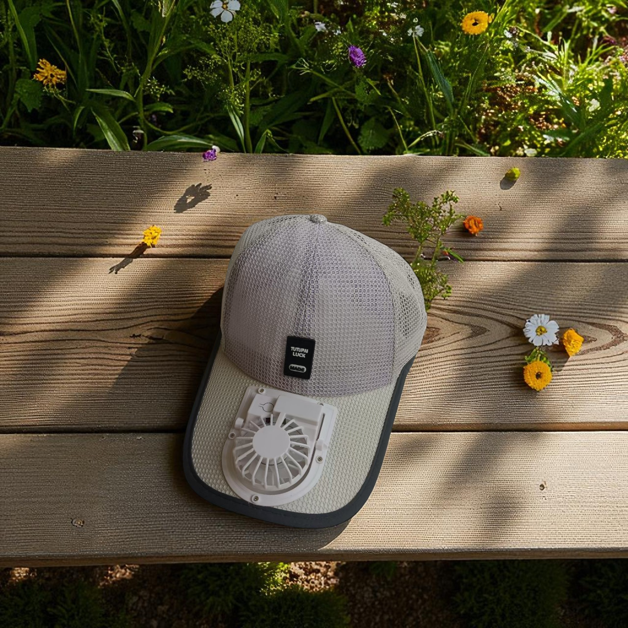 Sun Hat with Cooling Fan Baseball Cap Breathable USB Rechargeable