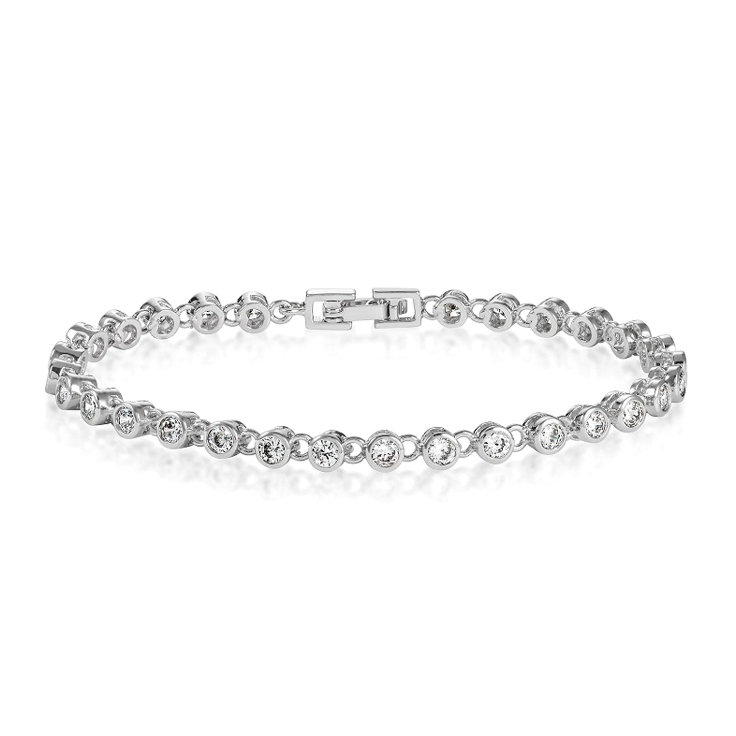 Premium Cubic Zirconia Crystals Tennis Bracelet
