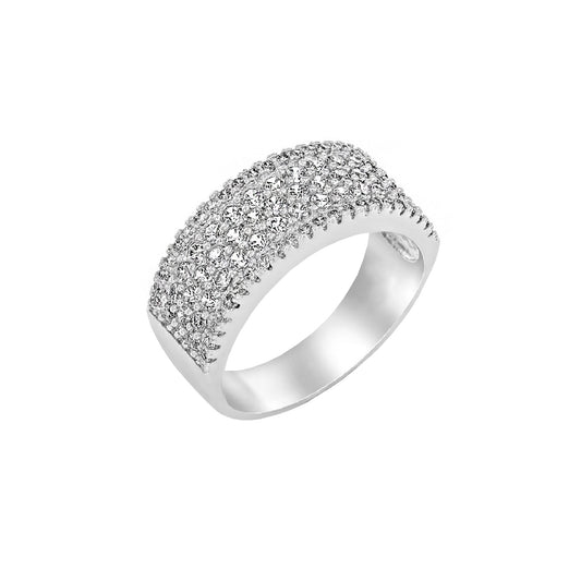 S925 Silver Plated Cubic Zirconia Ring