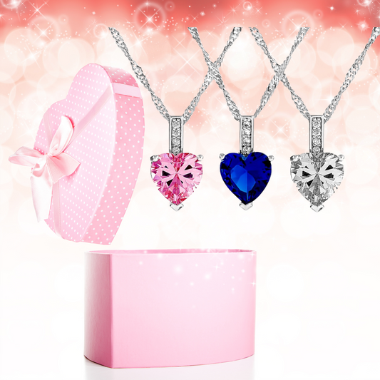 Beautiful Heart Cut Zircon Pendant Necklace