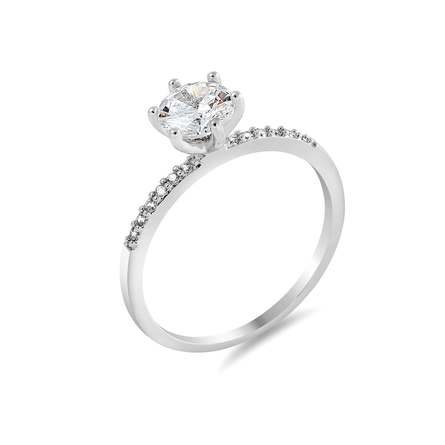 Brilliant Cut Eternity Double Ring Set