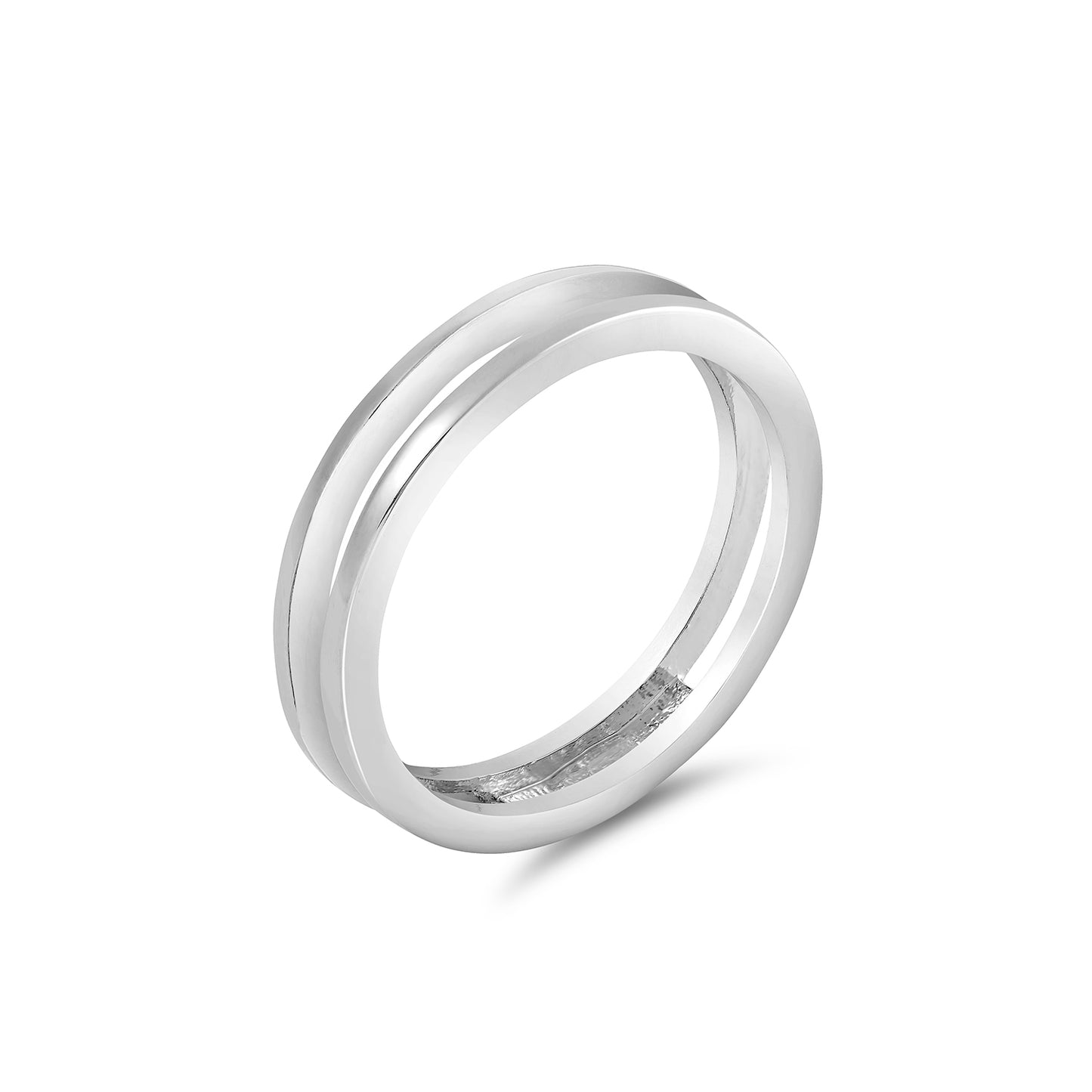 Brilliant Cut Eternity Double Ring Set