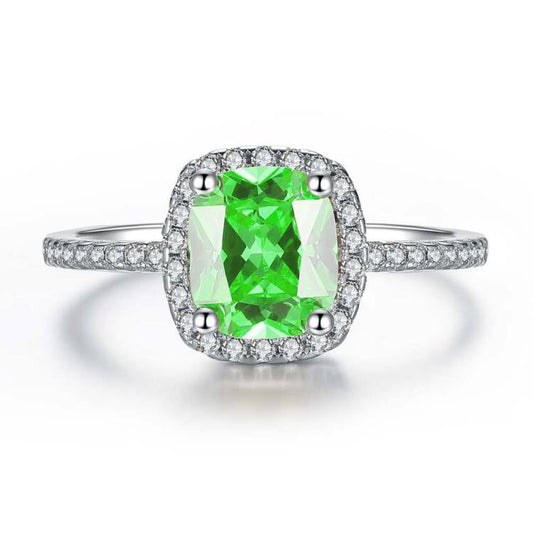 Emerald Green Crystal Ring