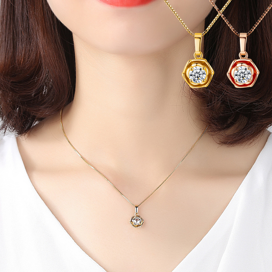 Golden Floret Pendant Necklace