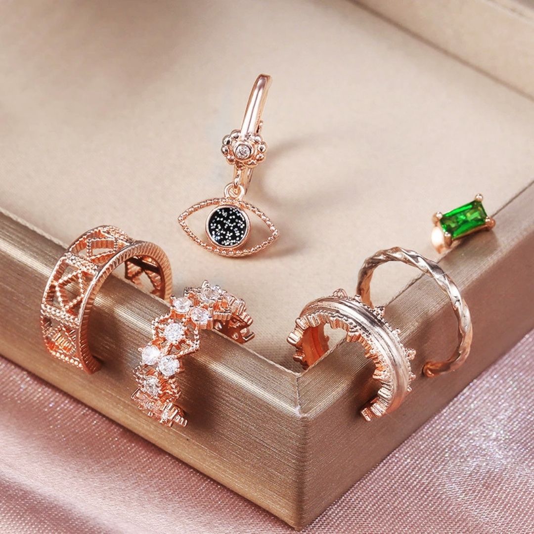 6pcs – Earring Set for Multiple Piercings