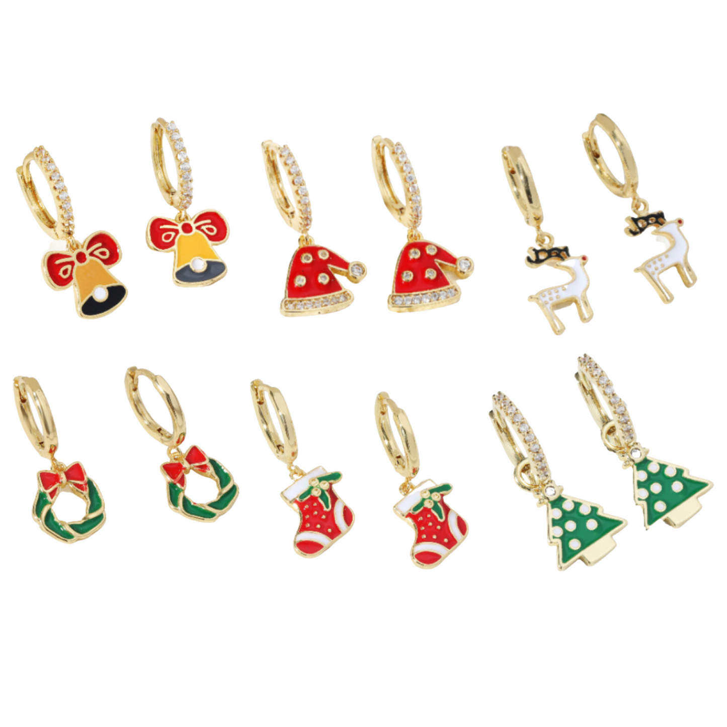 High Quality Cute Christmas Drop Earrings Selection