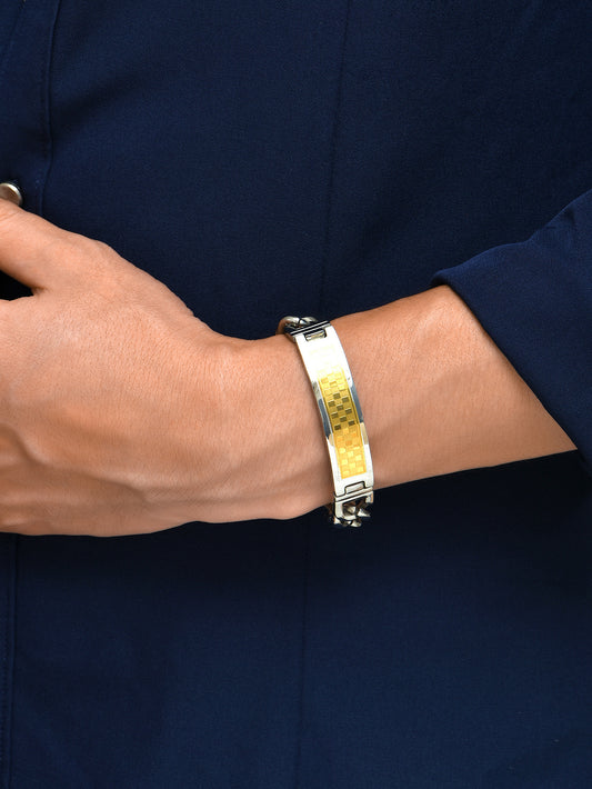 Men Stainless Steel Square Bracelet
