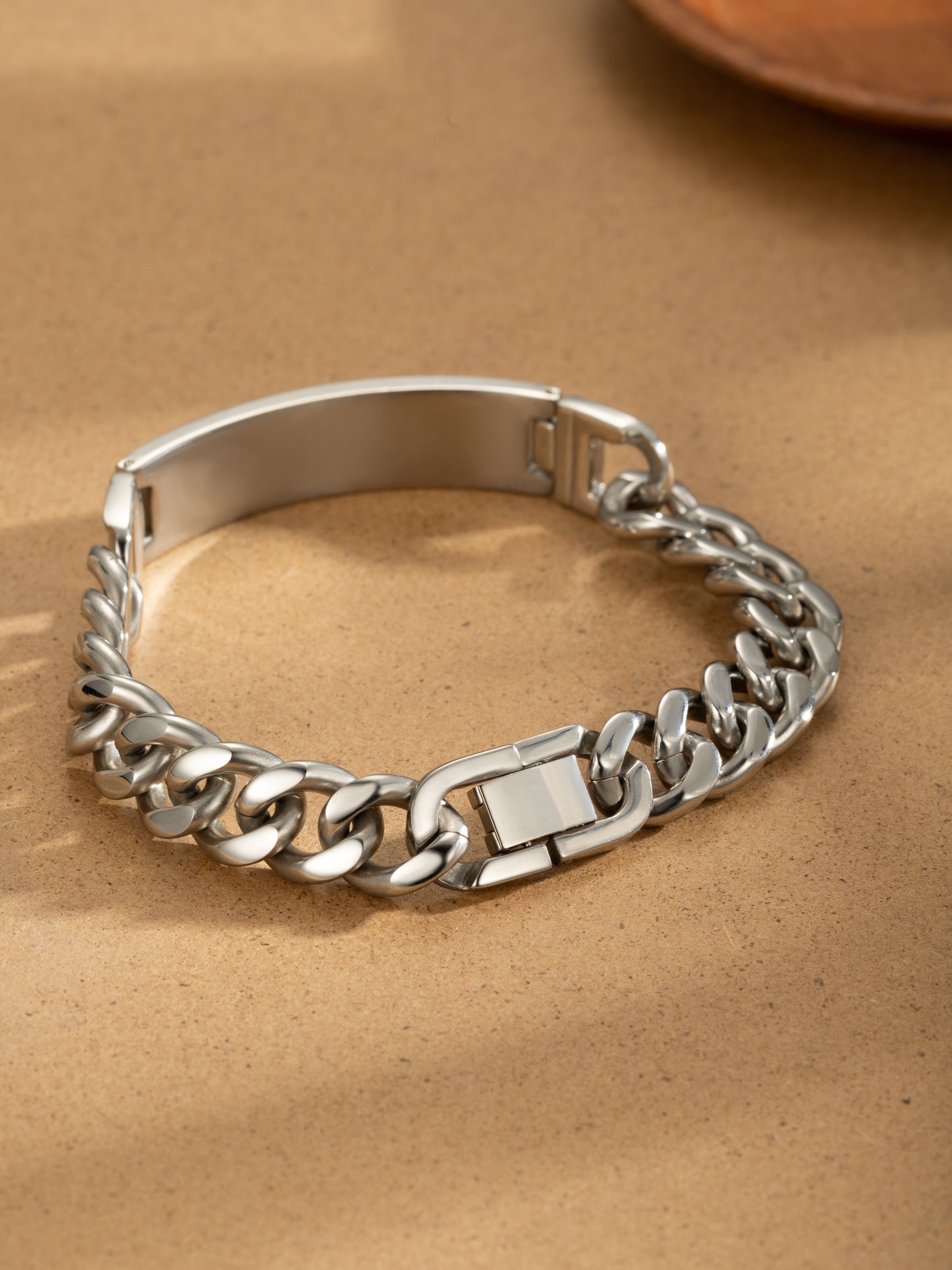 Men Stainless Steel Square Bracelet