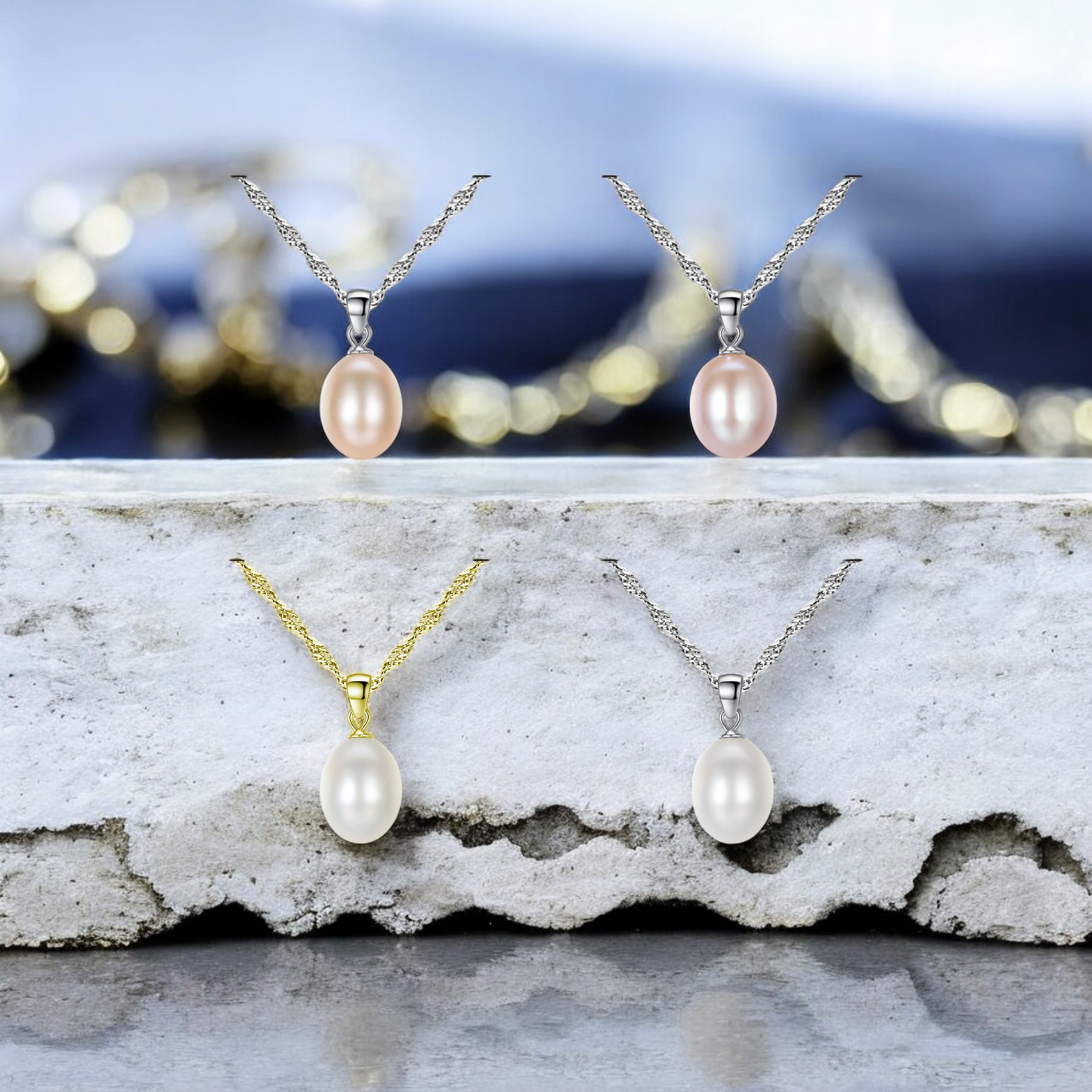 Stunning Freshwater Pearl Pendant Necklace