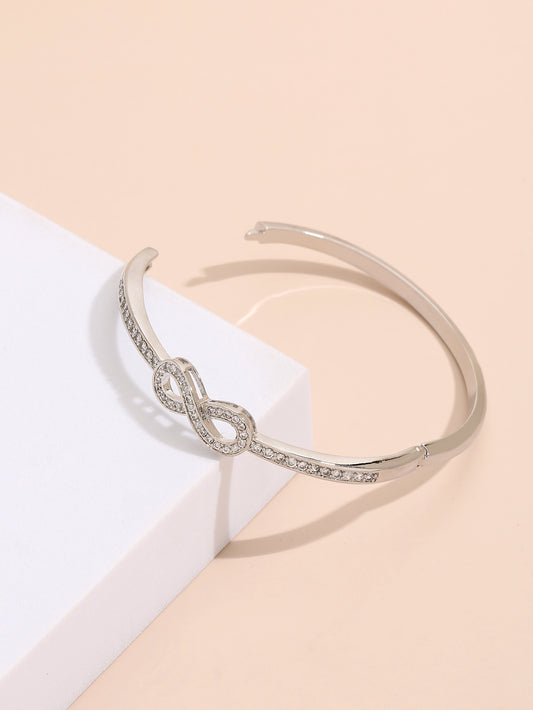 Crystal Filled Infinity Bangle – Rosegold or Silver