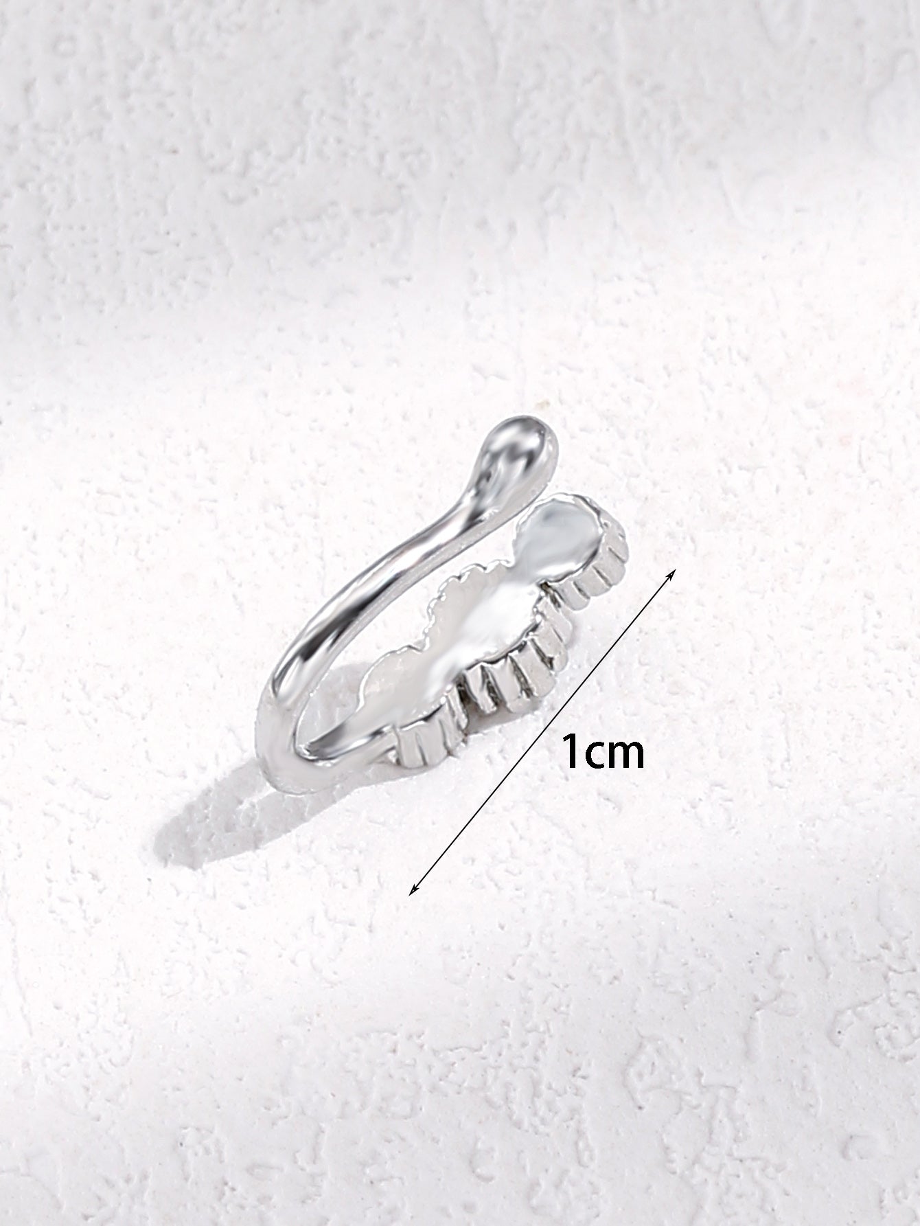 Three Stone Colourful Gem Crystal Nose Clip Body Jewellery