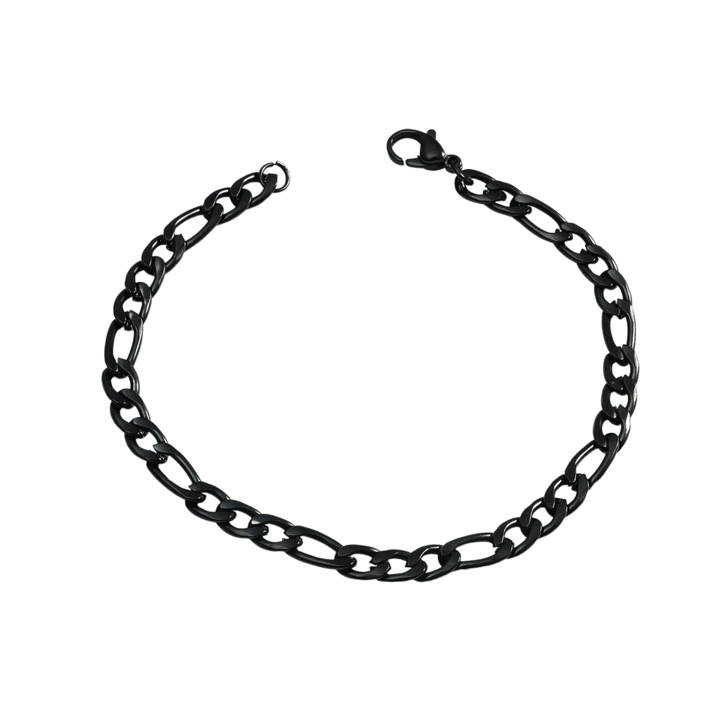 Stainless Steel Gunmetal Black Chunky Chain Links Men Bracelet