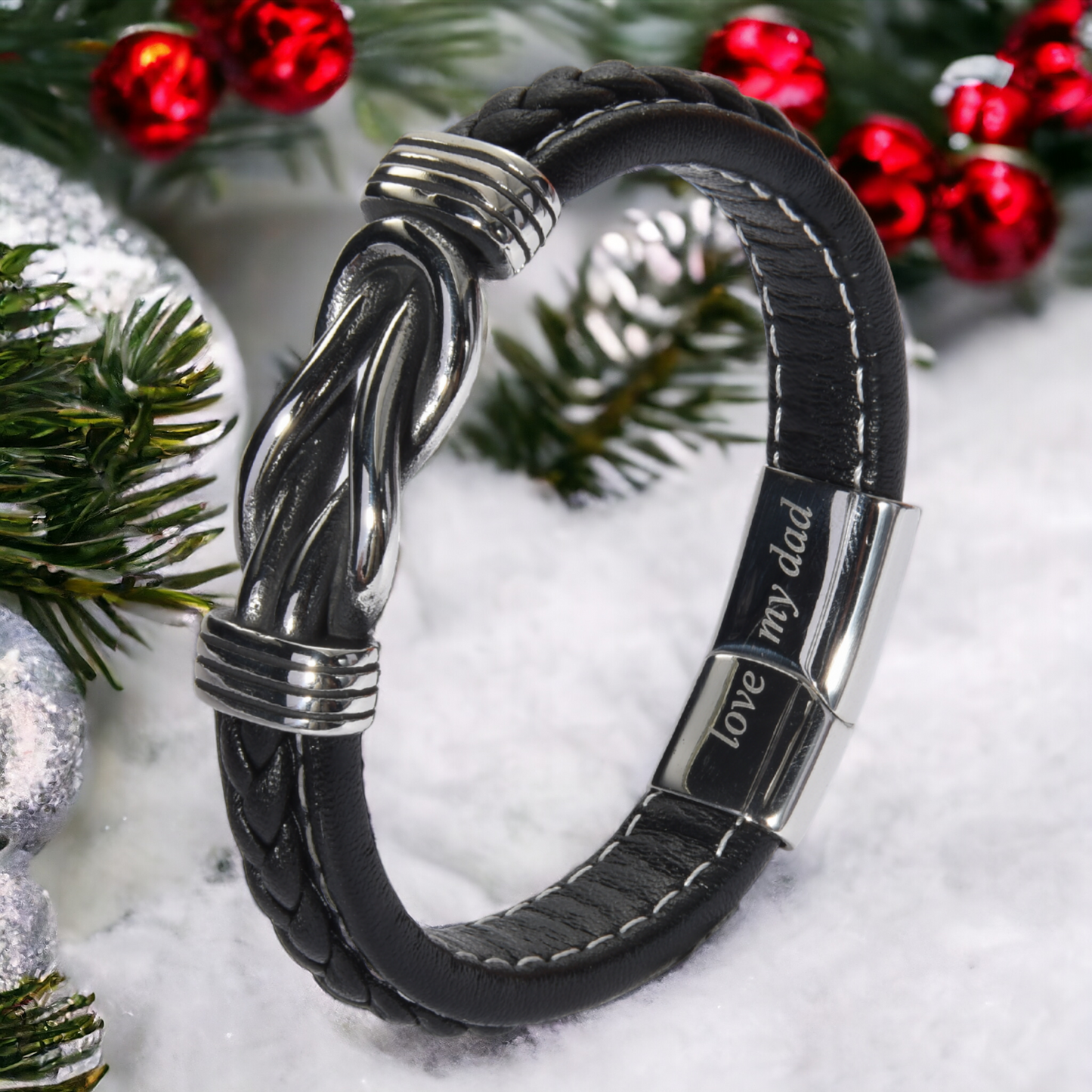 Timeless Bond: Elegant Infinity Bracelet Set for Mum and Dad