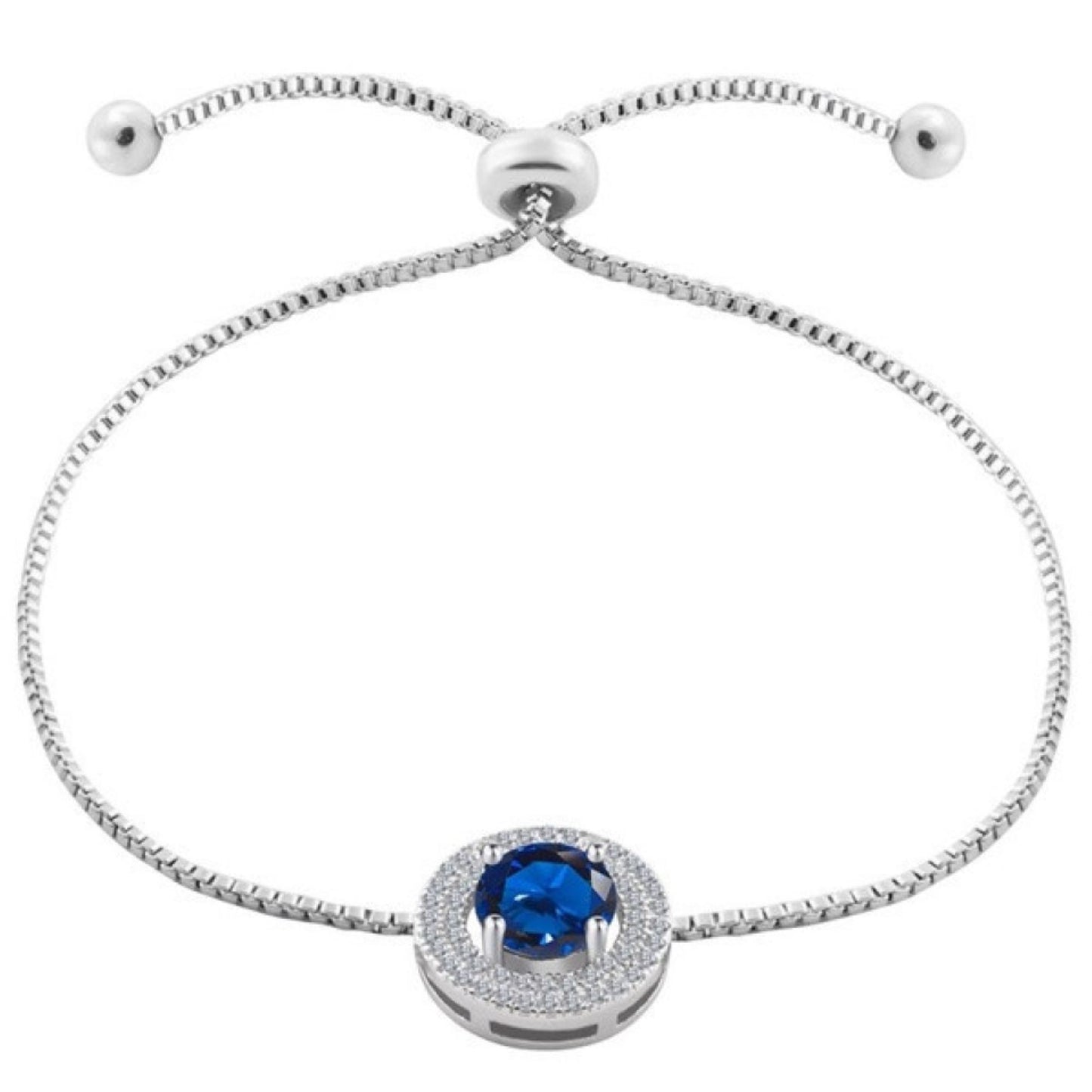 Silver Tone Crystal Adjustable Bracelet and Earrings set