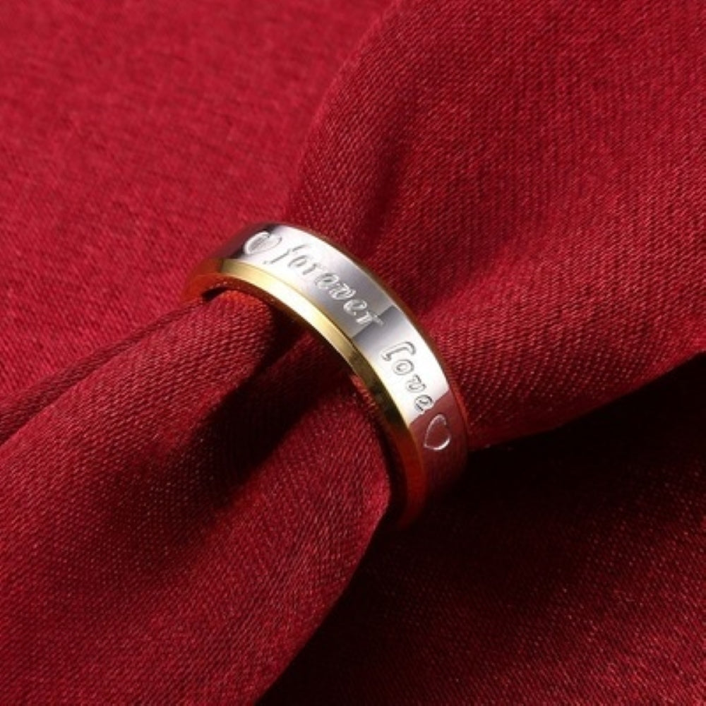 Stunning Two Tone Forever Love Ring – 4 sizes