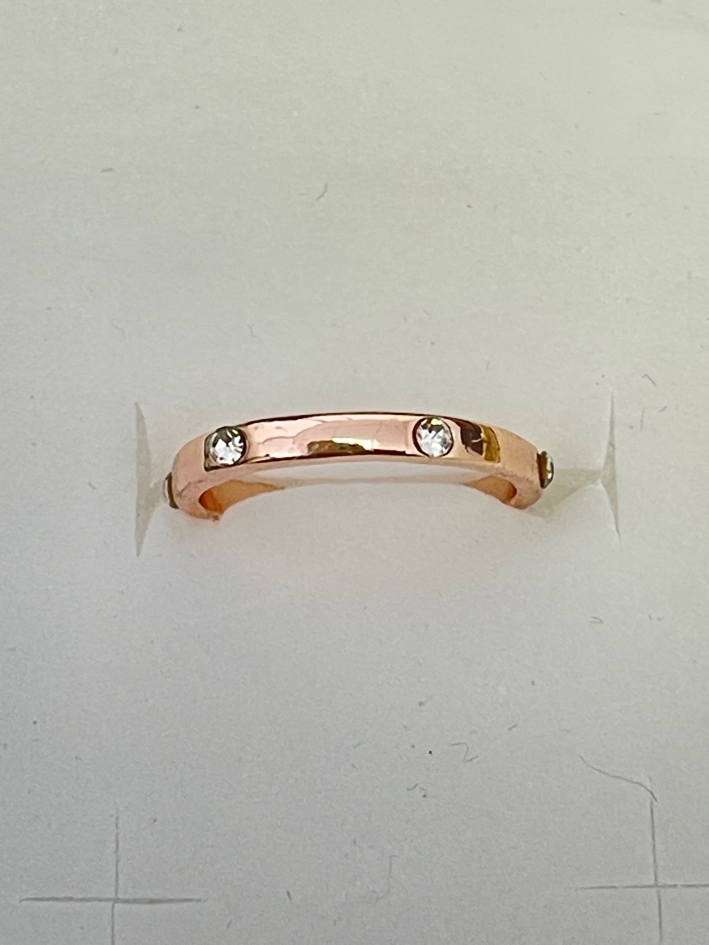 Baguette Cluster Ring 3 Pcs Set Infinity Zircon Crystals Rose Gold Ring