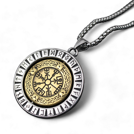 Men's Viking Axe Hammer Celtic Knot Stainless Steel Pendant Necklaces