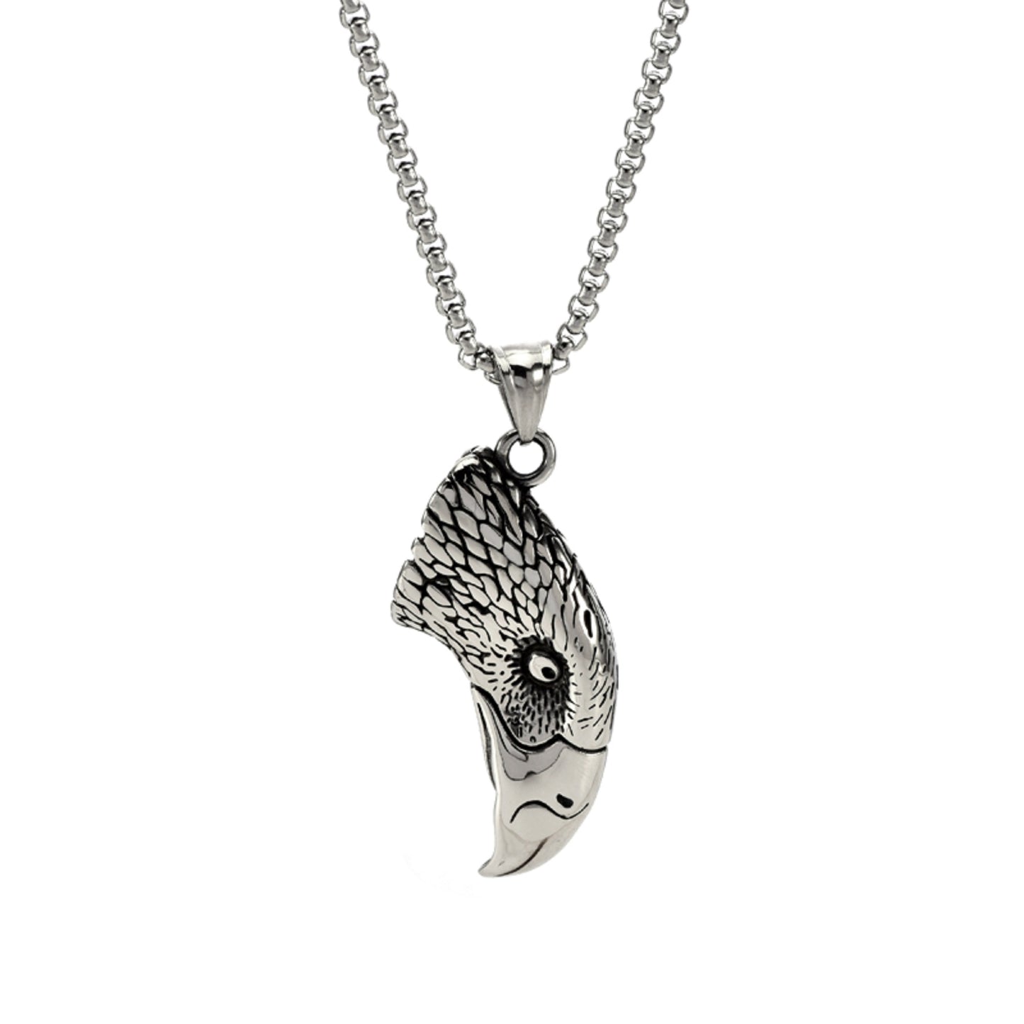 Men's Celtic Compass Wolf Goat Dragon Eagle Stainless Steel Pendant Necklaces